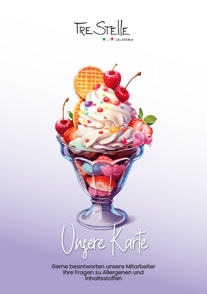 Webdesign, Print & Galerie – Gelateria Tre Stelle Frankfurt